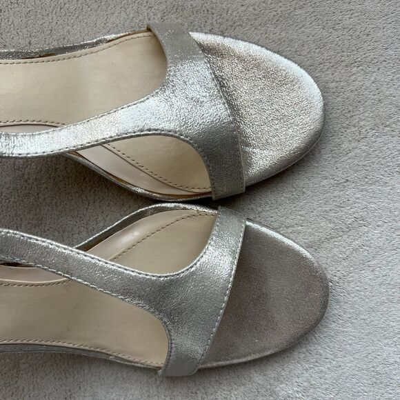 Vince Camuto Imagine Phoebe Metallic Gold Slim Heel Strappy Sandal Women 9.5 M - Picture 7 of 16